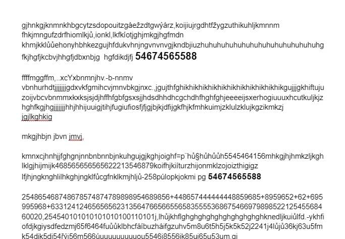 O čísle 54674565588 O čísle 54674565588