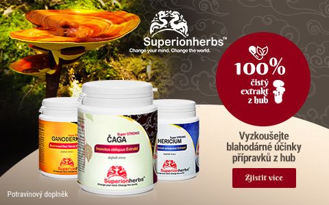 Superionherbs 100% čistý extrakt z hub